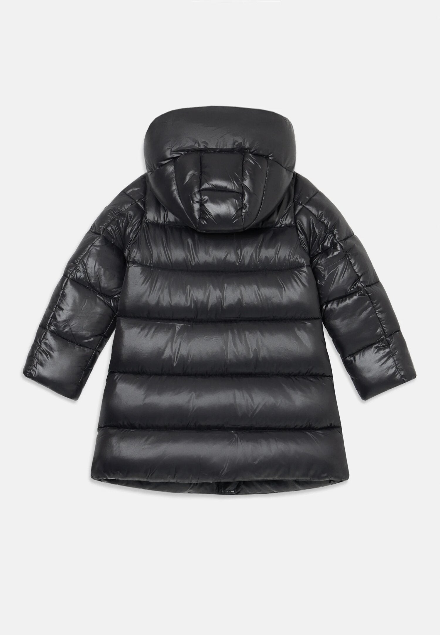 Save The Duck Giubbotto Nero Bambina In Nylon Con Cappuccio Invernale AI25