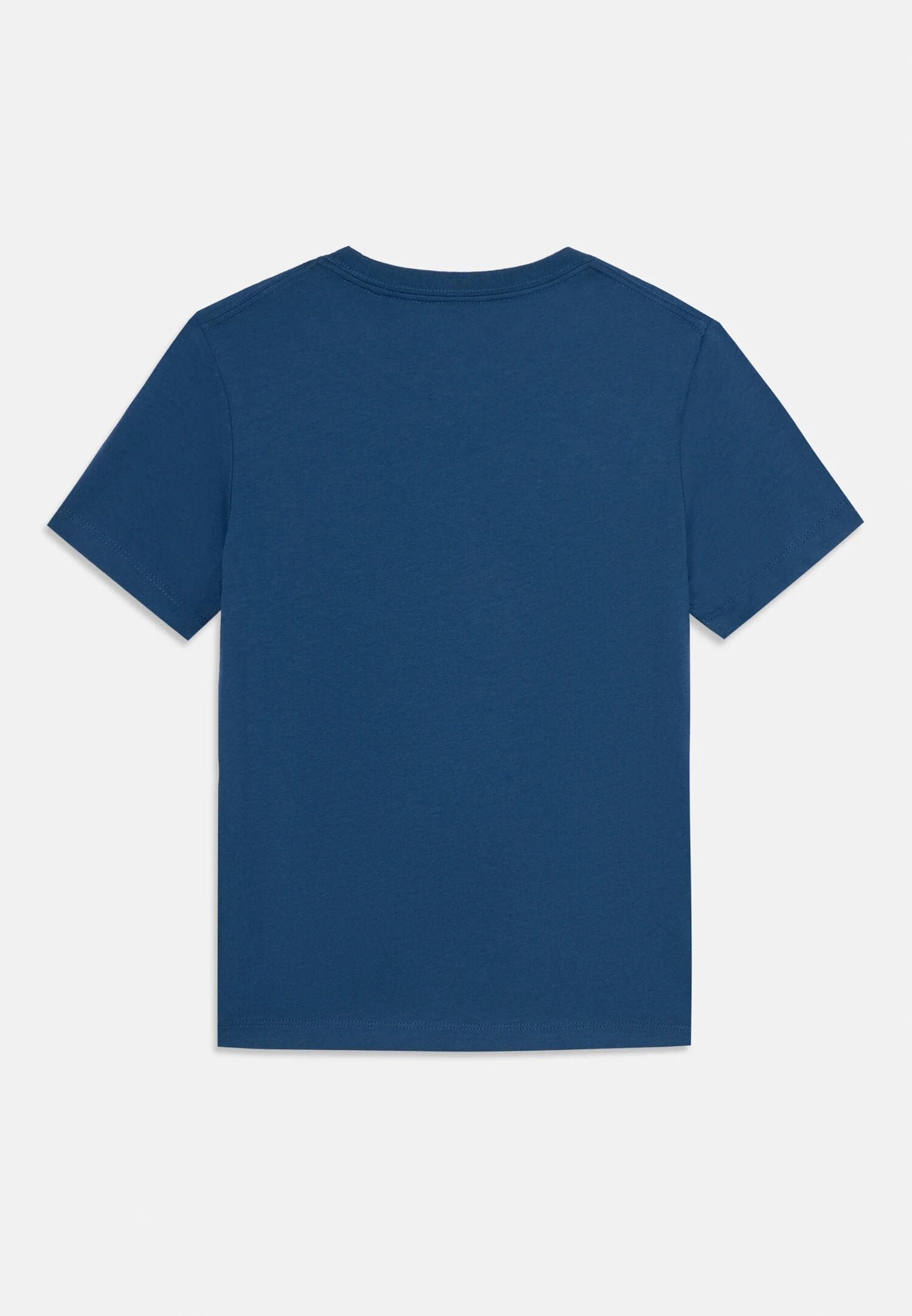 Calvin Klein t Shirt Blu Bambino In Cotone Girocollo Sportivo AI25