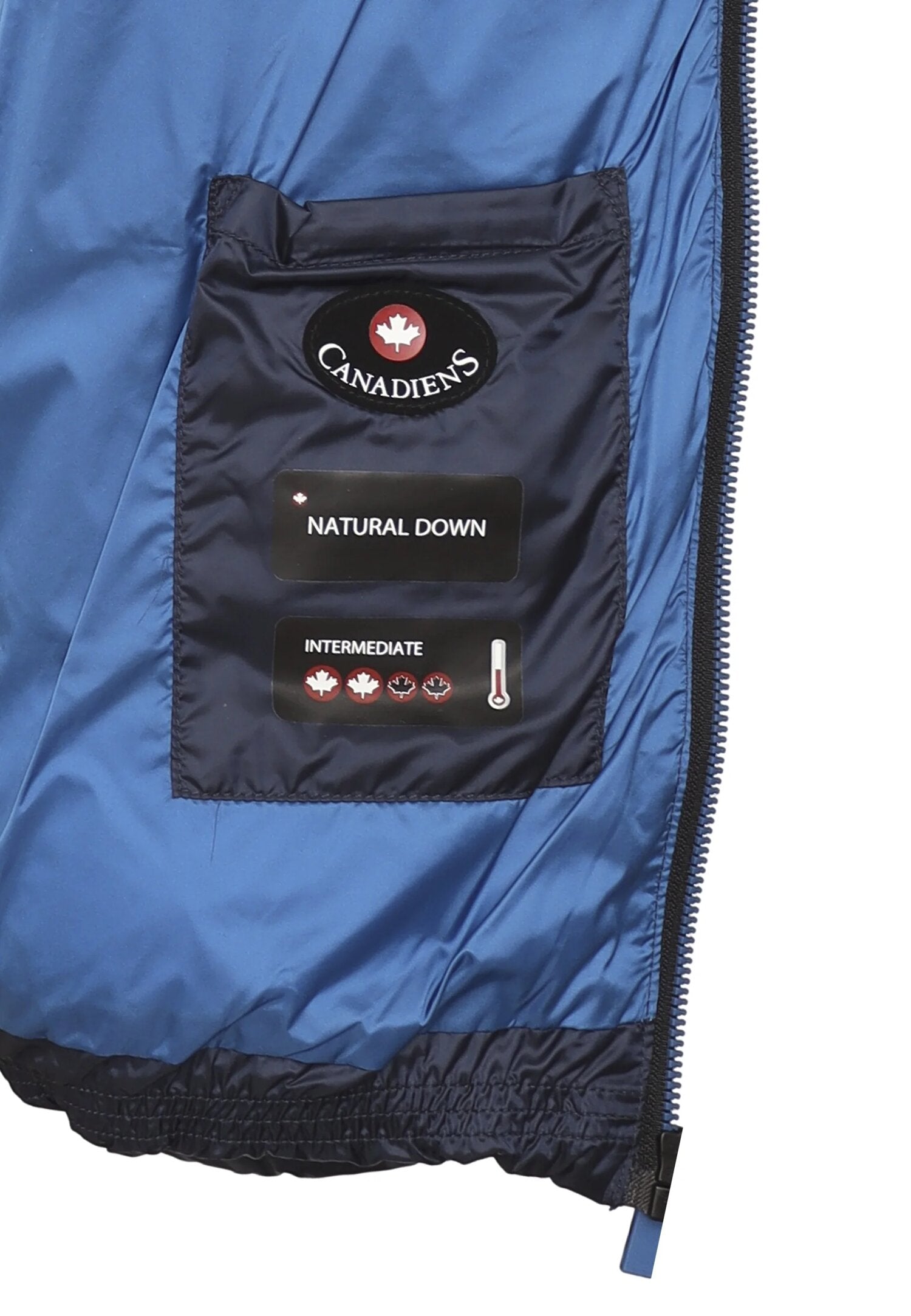 Canadiens Giubbotto Bambino Blu In Nylon Con Cappuccio | Invernale AI 25 | CammarataMode