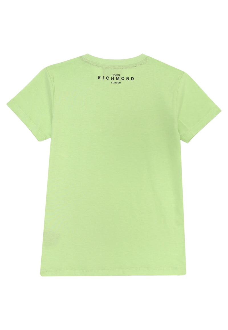 John Richmond T-Shirt Verde Lime Bambino Kids Junior Cotone - VLIME | CammarataMode