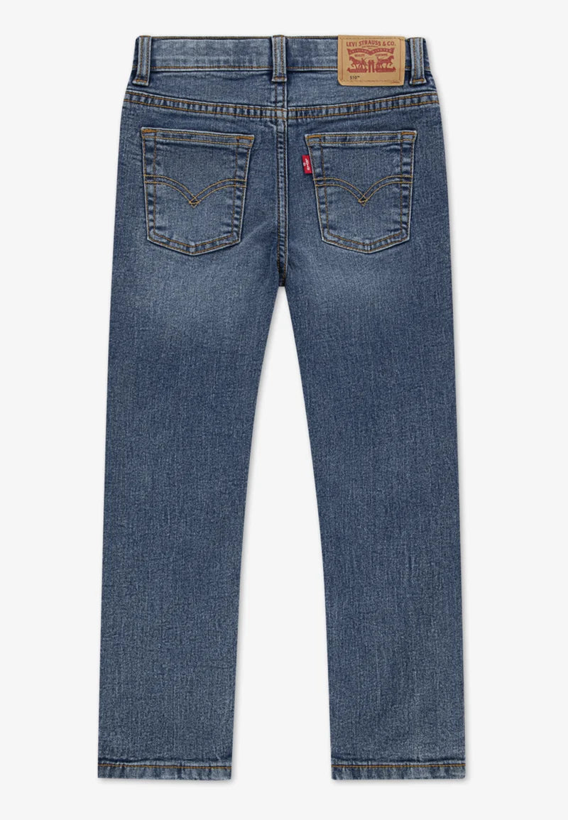 Levi's JEANS BLU DENIM CINQUE TASCHE 510N SKINNY STRETCH Bambini e ragazzi BURBANK.BLU_