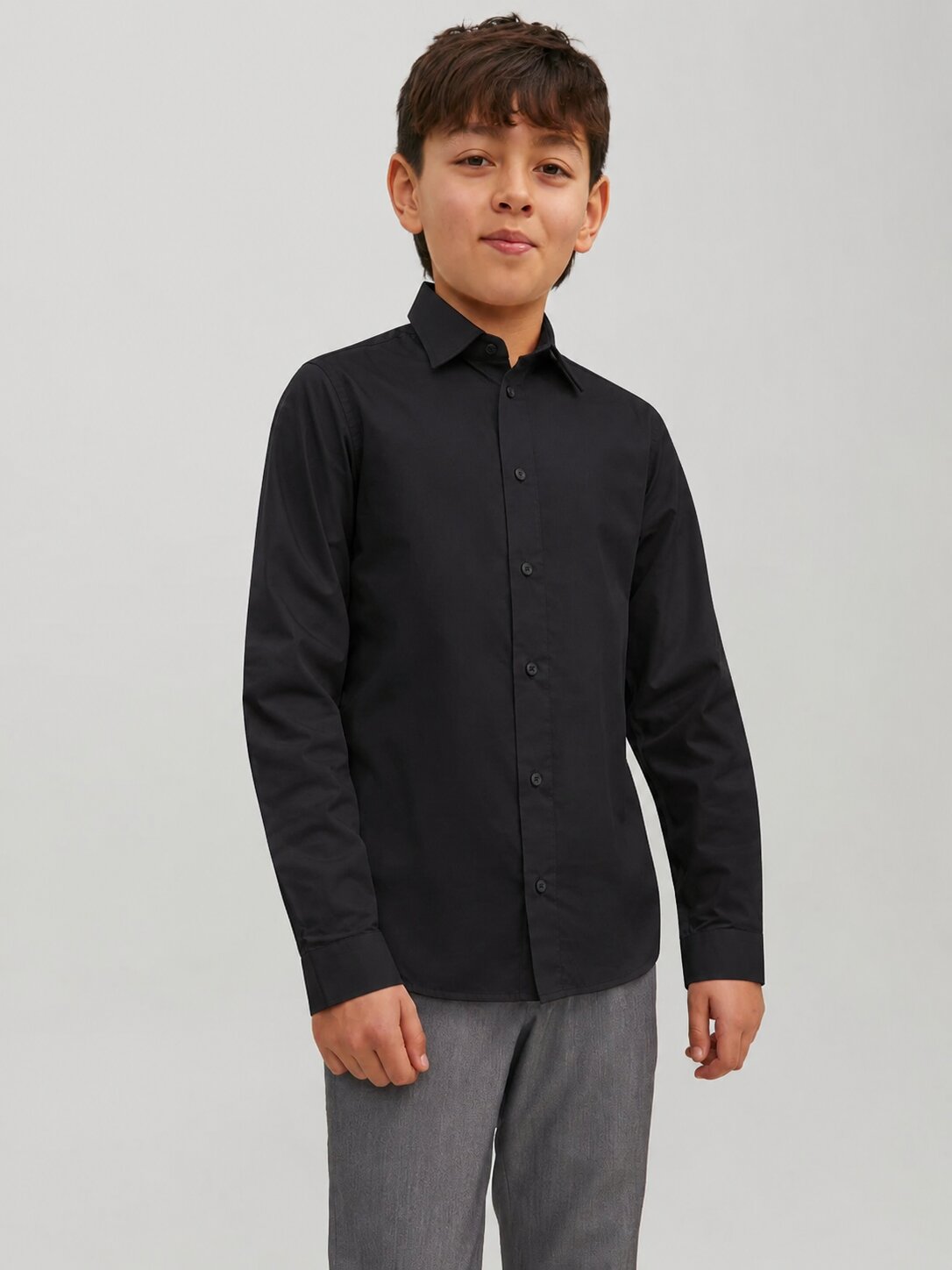 Jack & Jones Camicia Nera Con Bottoni Bambino 12223343_