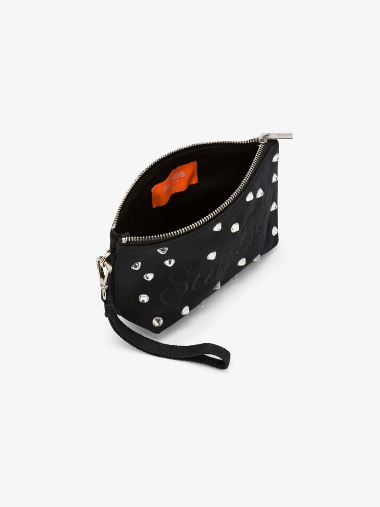 Sun68 pochette nera donna logo sul davanti