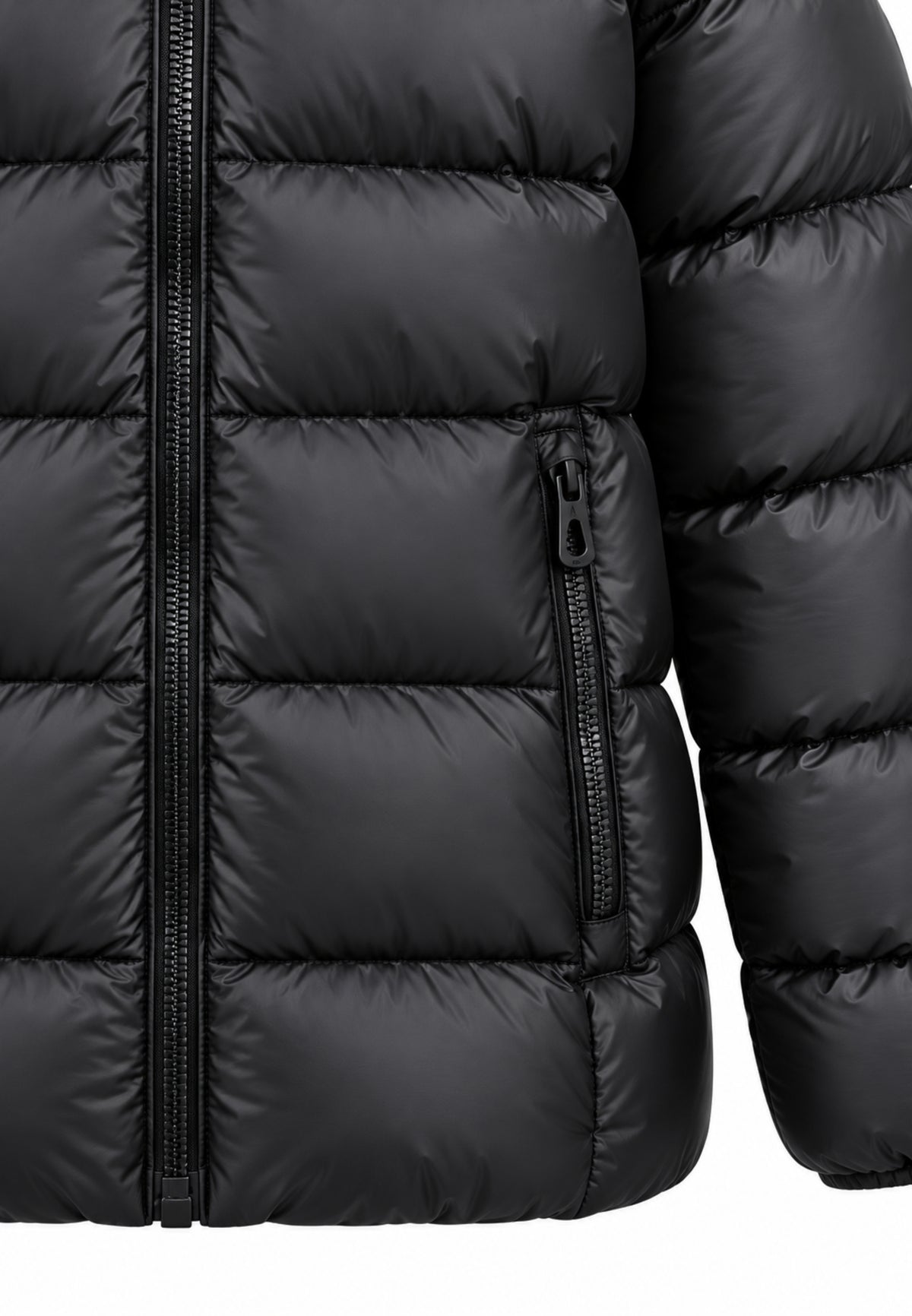 Refrigue giubbotto NERO bomber con cappuccio Bambine e ragazze 2841o00066.ne_