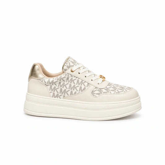 Michael Kors Hayes Phoebe Sneakers Vanilla Monogram Bambina