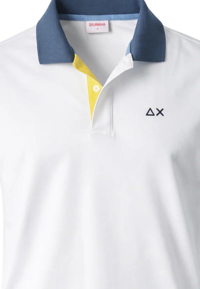 Sun68 Kids Polo Bambino Bianca Maniche Corte A36316_