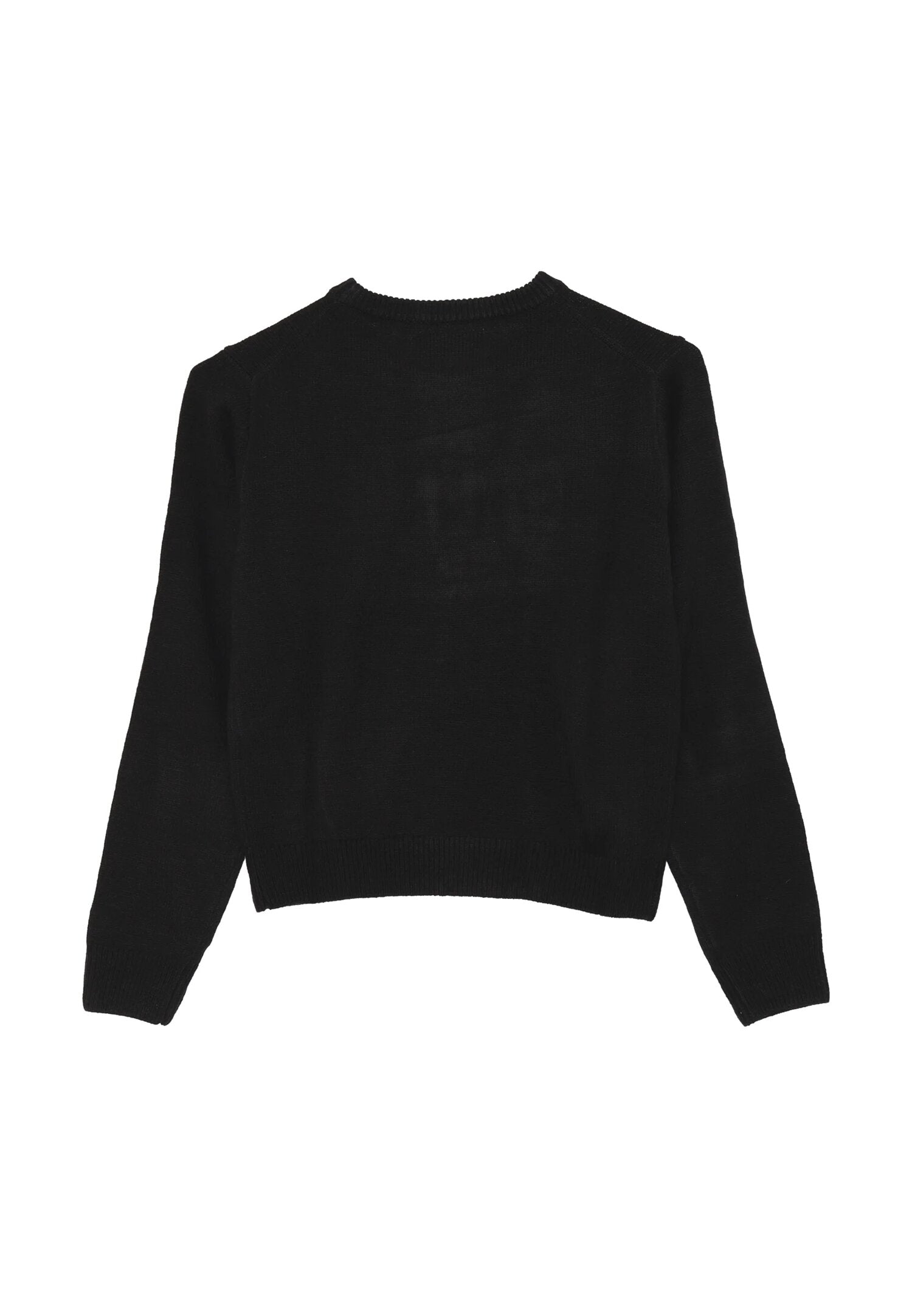 Gaelle Paris Maglioncino Nero Bambina In Lana Girocollo | Elegante AI25 | CammarataMode