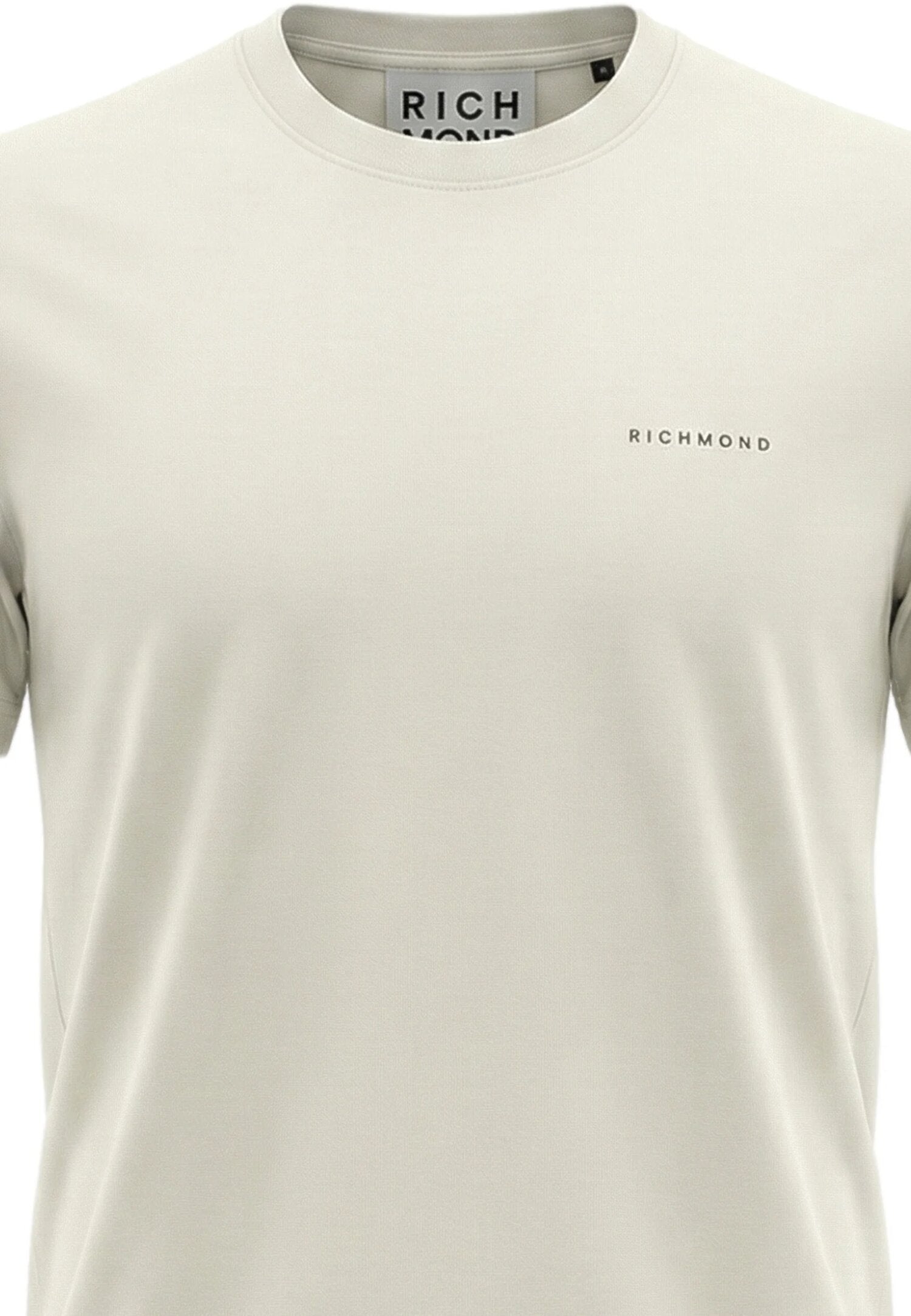 John Richmond Tshirt Panna Con Logo Piccolo Uomo UMP26076TS_