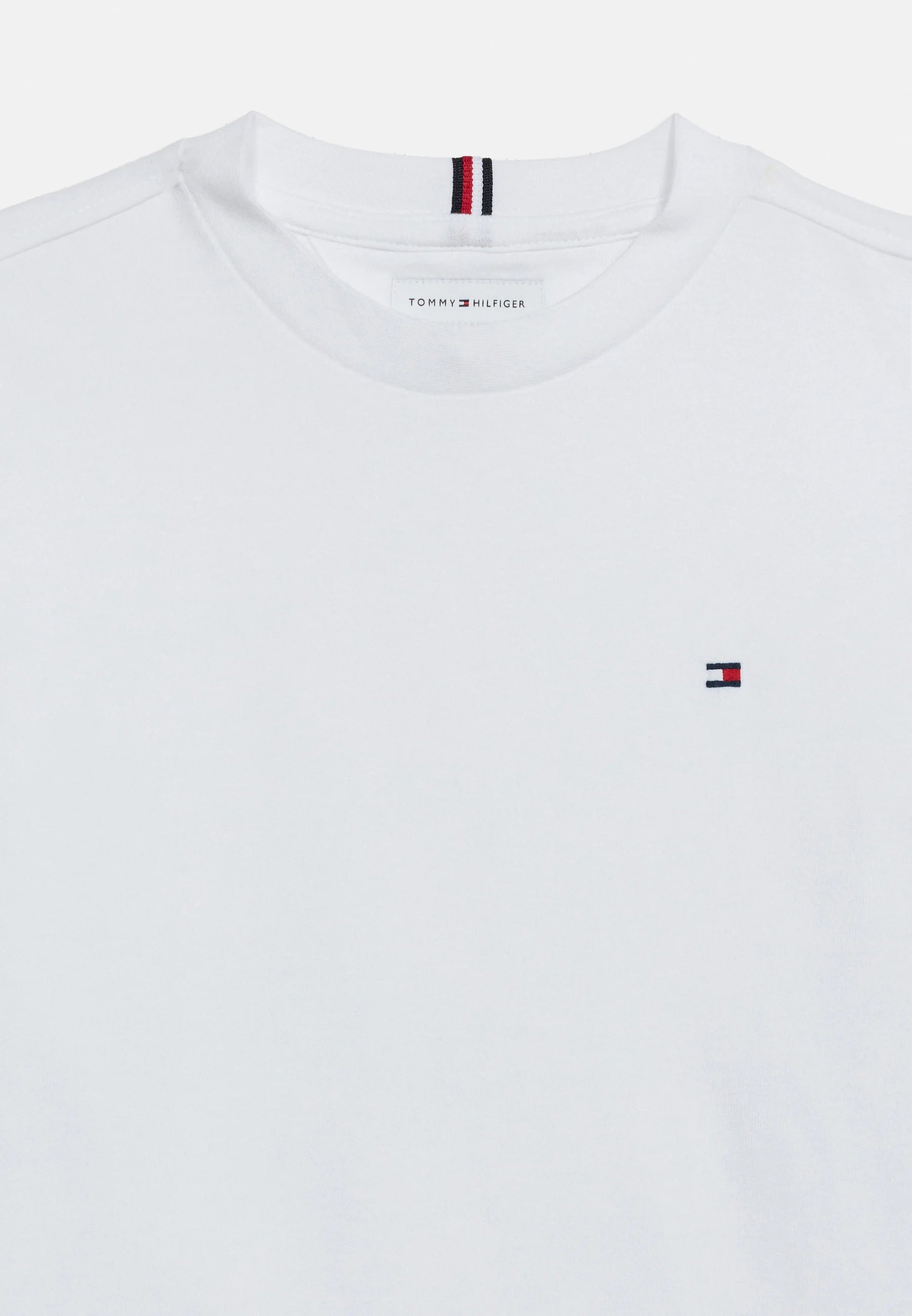 Tshirt bianca maniche lunghe logo sulla manica con polsino Bambini e ragazzi kb0kb10512ybr_