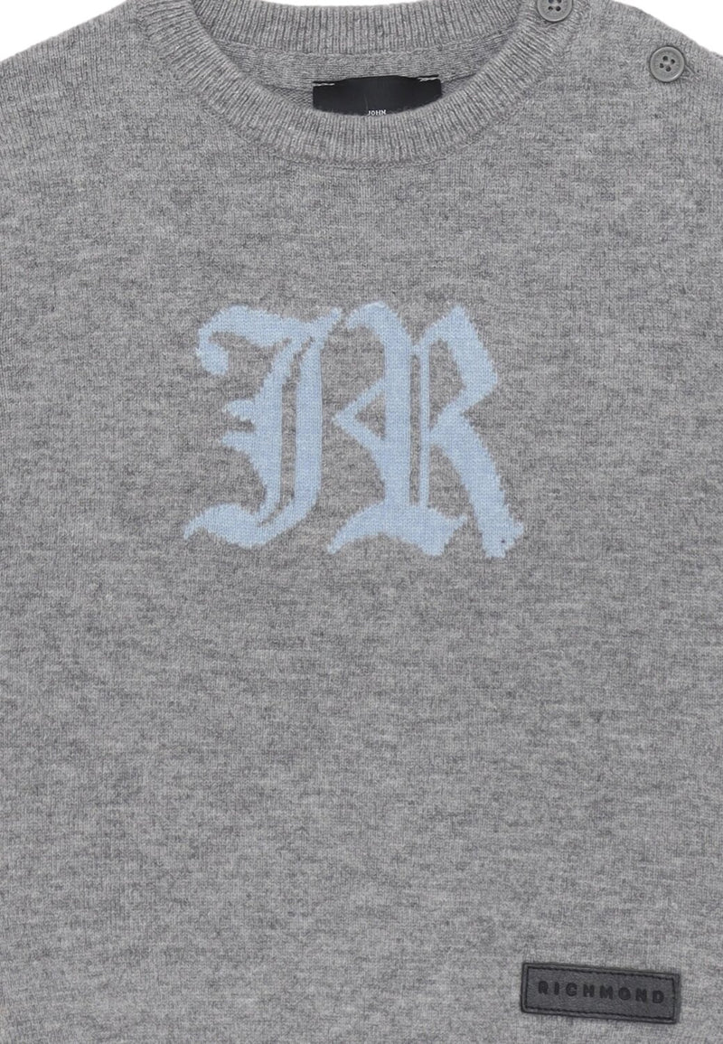 John Richmond maglia neonato grigia 6-36 mesi logo JR - GRIGIO | CammarataMode