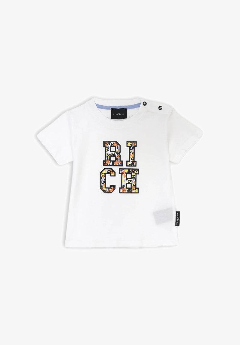John Richmond White Baby T Shirt Spring Summer 25 - WHITE | CammarataMode