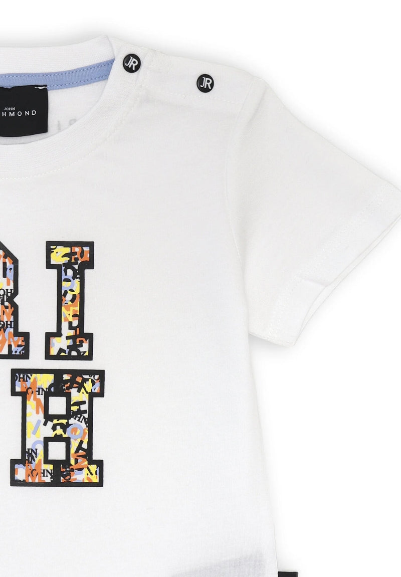 T Shirt Neonato John Richmond Bianco Primavera Estate 25 - BIANCO | CammarataMode