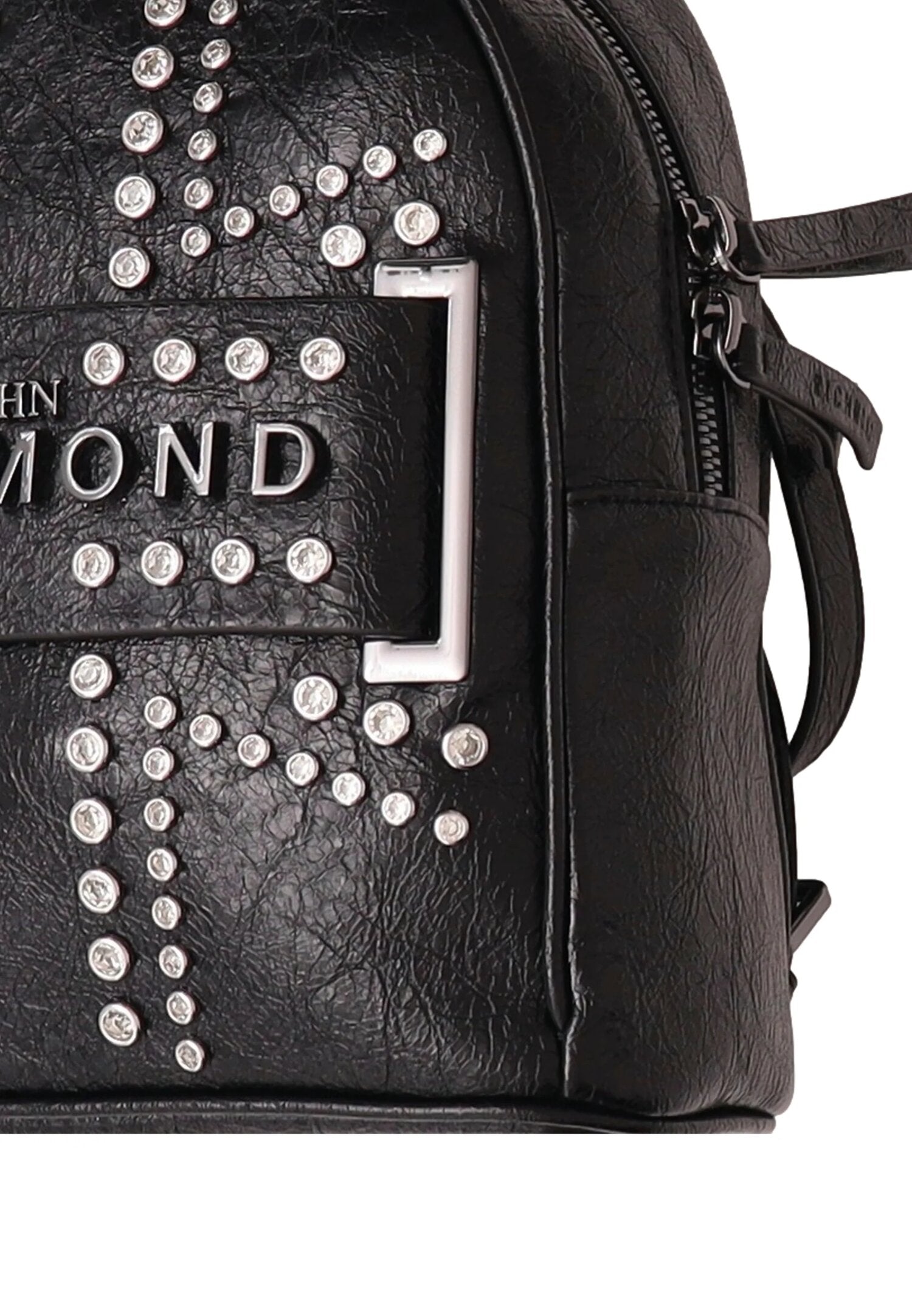 John Richmond Zaino Nero In Pelle Con Borchie Bambina RGP26226ZA_