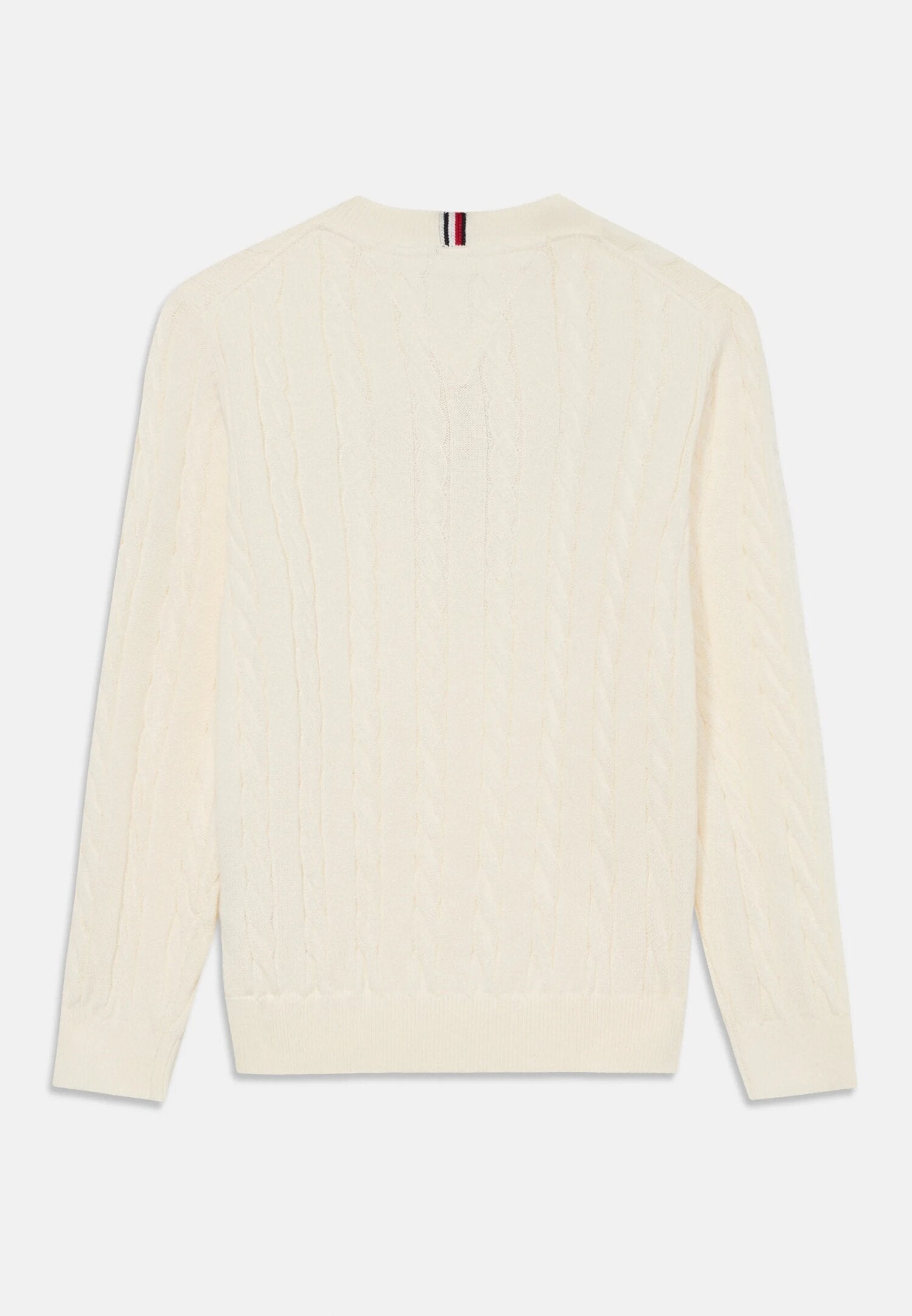 Tommy Hilfiger Maglione Avorio Ragazzo In Maglia Girocollo Passeggio PE26