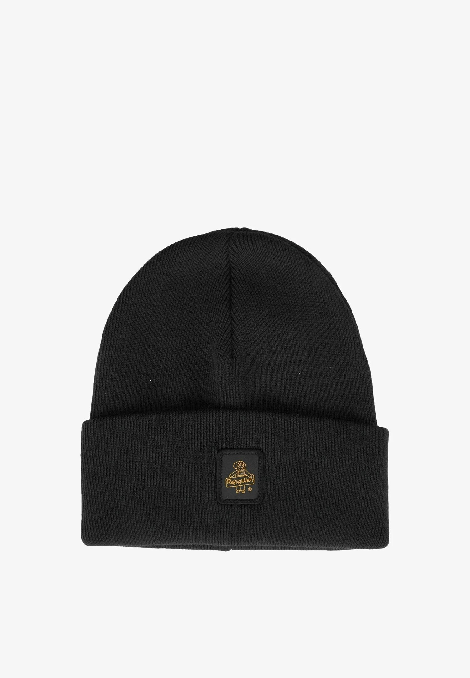 Refrigiwear Cappello Nero Uomo In Lana Cuffia da Passeggio AI25