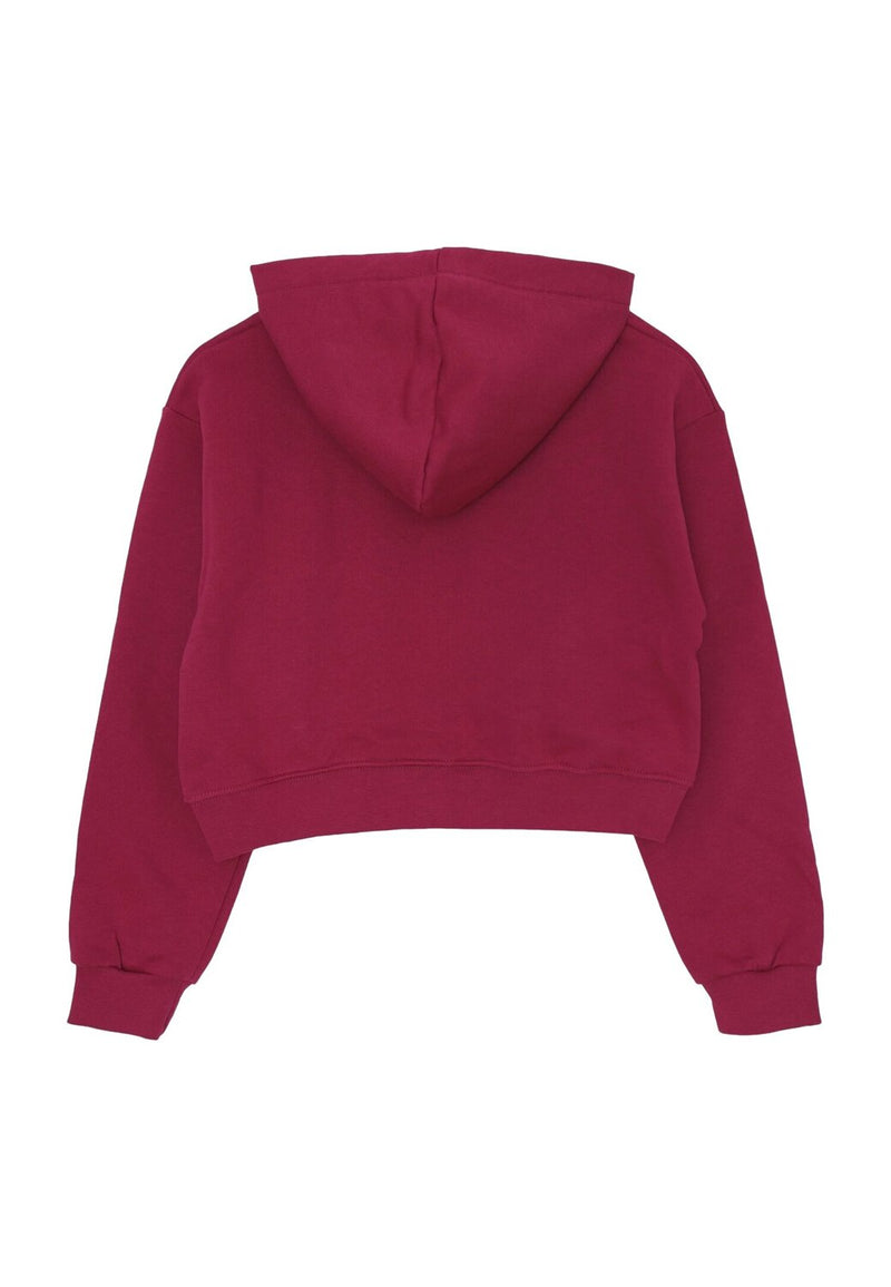 Pyrex completo bambina felpa cappuccio rosso scuro 2-16 anni cotone - FUXIA | CammarataMode