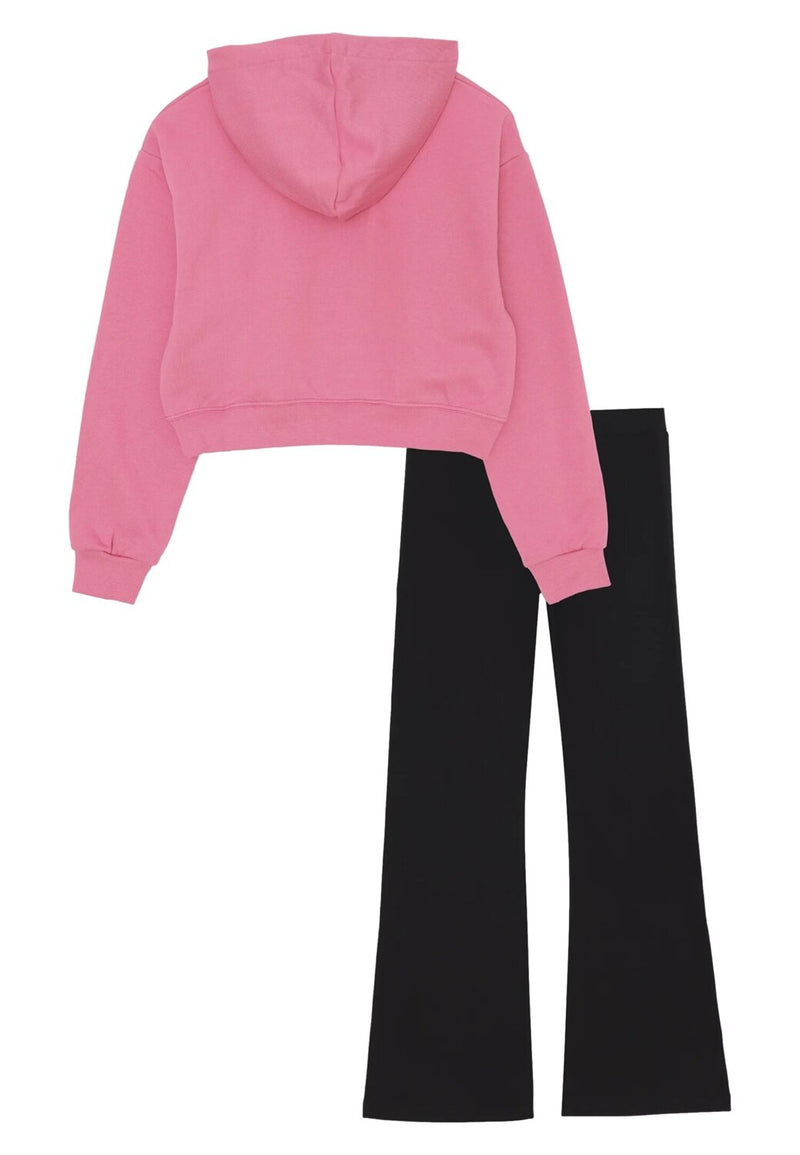Pyrex completo bambina felpa cappuccio rosa 2-16 anni cotone - ROSA | CammarataMode
