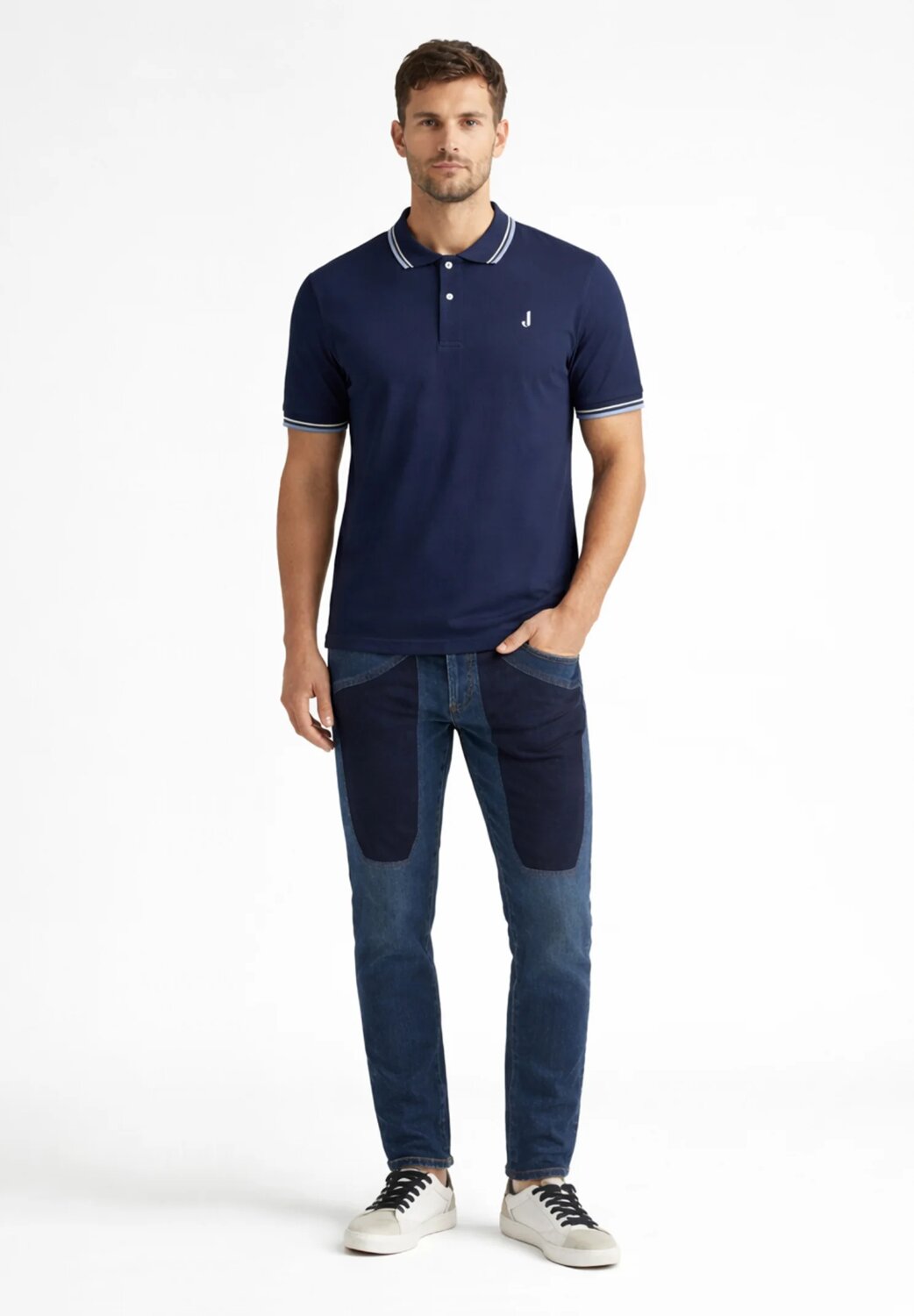 Jeckerson Polo Blu Cobalto a Mezze Maniche Uomo CTCTPPIQU001_
