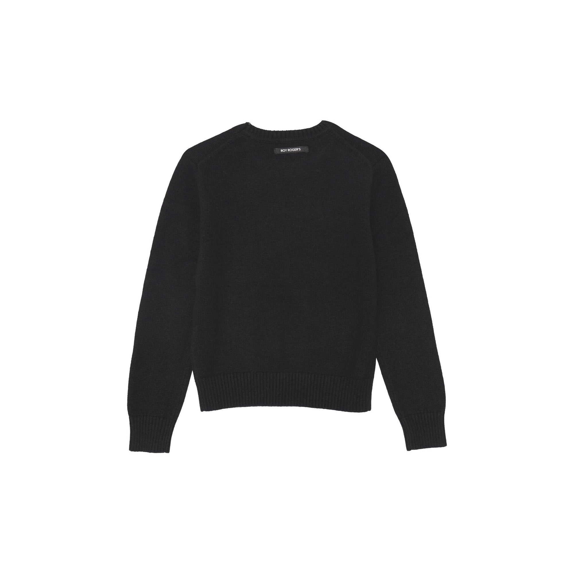 Roy Rogers Maglione Bambina Logo Ricamato - Nero (2-16 Anni)