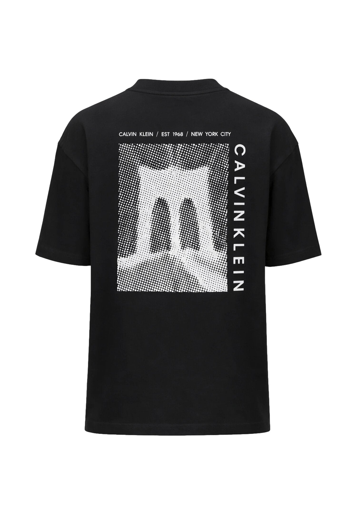 Calvin Klein Tshirt Nera Stampa Dietro Bambino Bambino LVCKSJA05BBEH_
