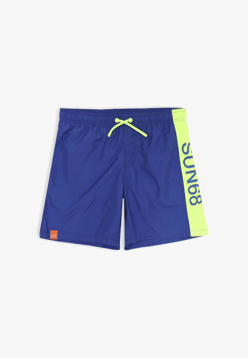 Sun68 royal blue costume with fluorescent band and vertical SUN68 print - ROYAL | CammarataMode