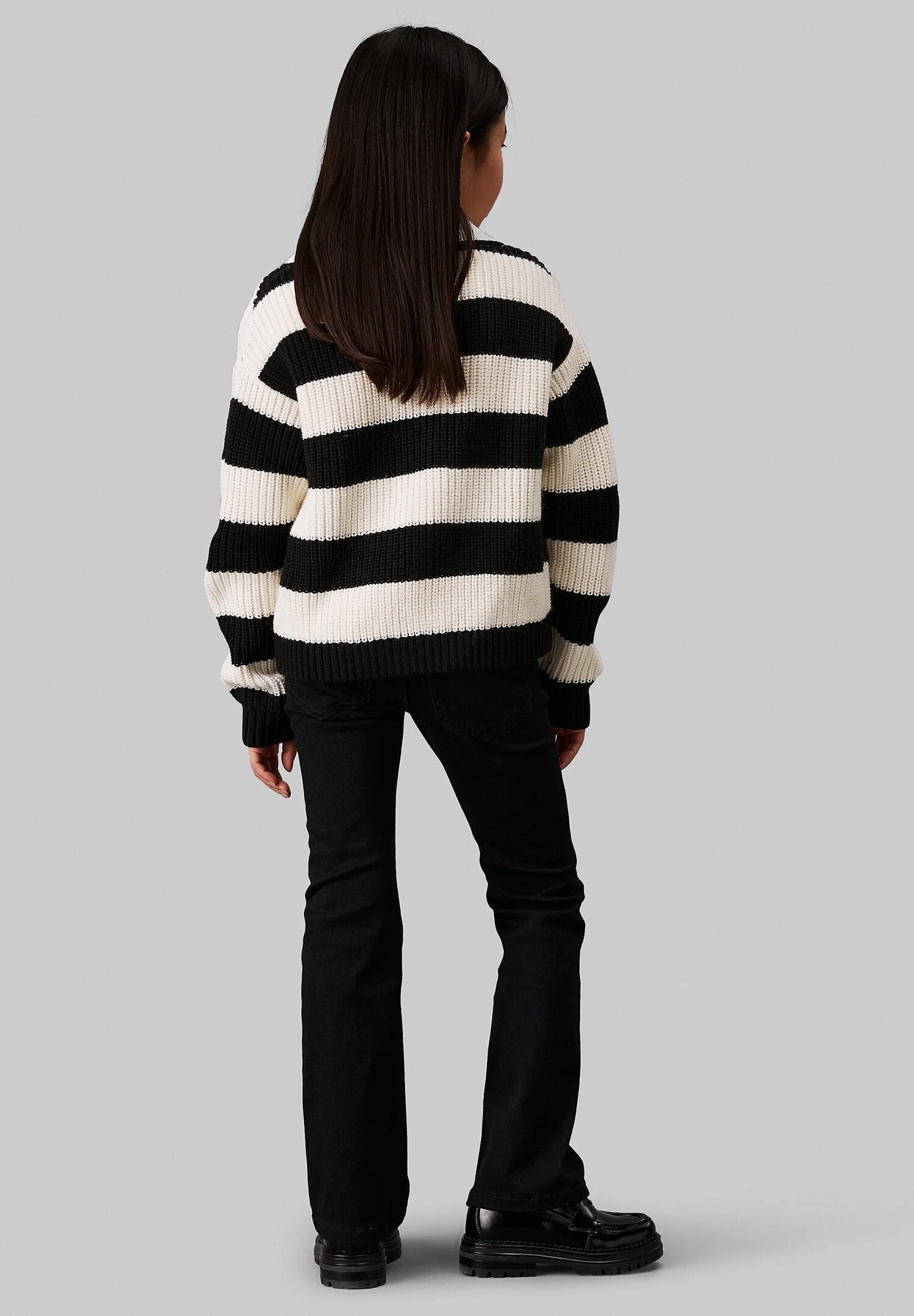 Calvin Klein Jeans Nero Bambina In Cotone Vita Regolabile Sportivo AI25