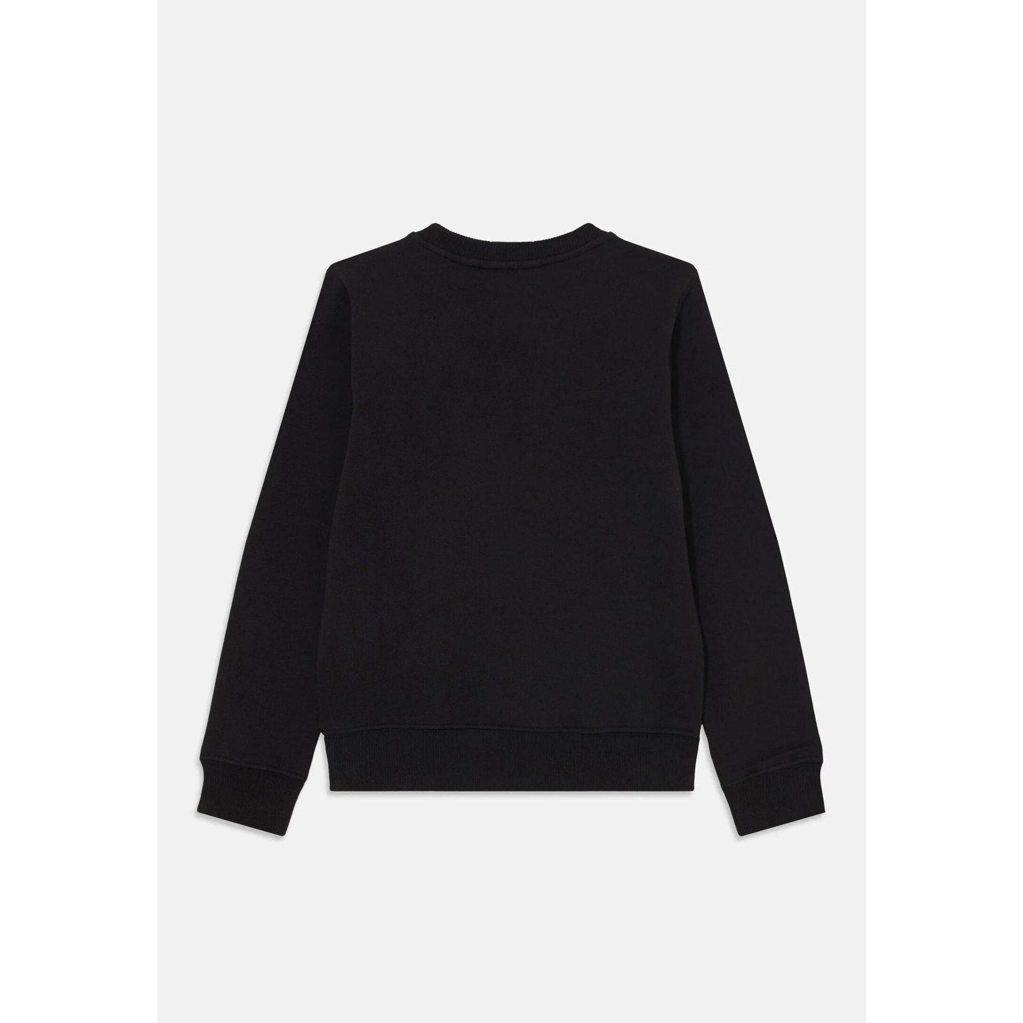 Calvin Klein Felpa Nero Bambino In Cotone Girocollo Sportivo PE26