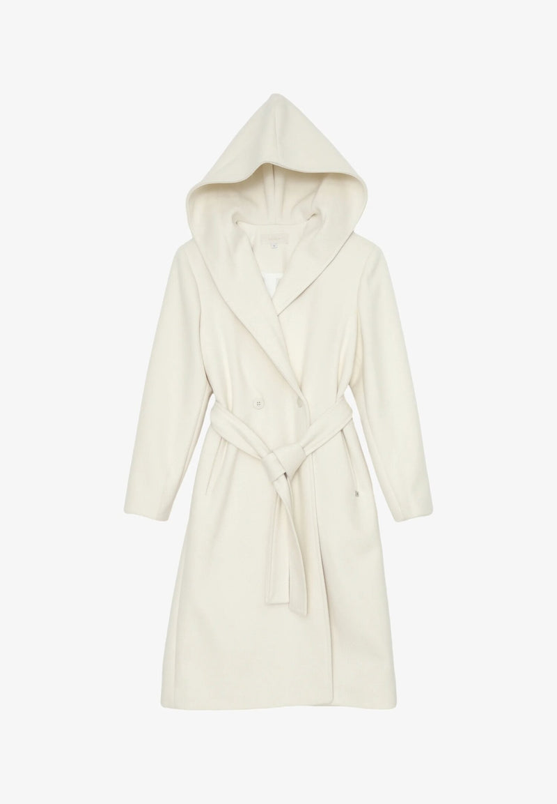 Kocca cappotto panna bambina e ragazza con cappuccio elegante - PANNA | CammarataMode