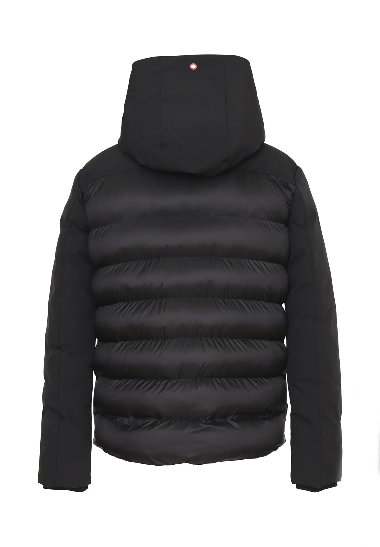 Canadiens Giubbotto Nero Bambino In Nylon Con Cappuccio Tipo Invernale AI25