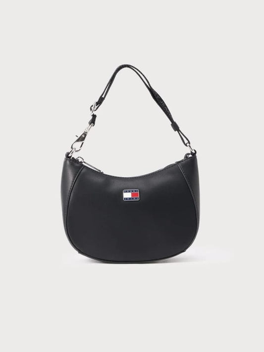 Tommy Jeans borsa nera donna mini logo | Misure: 22 x 26 x 12 cm