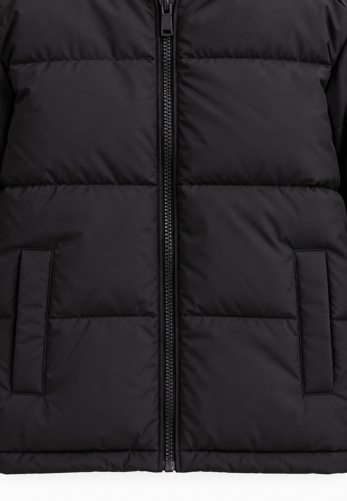 Jack & Jones giubbotto NERO con cappuccio TRAPUNTATO Bambini e ragazzi 12303956.NE_