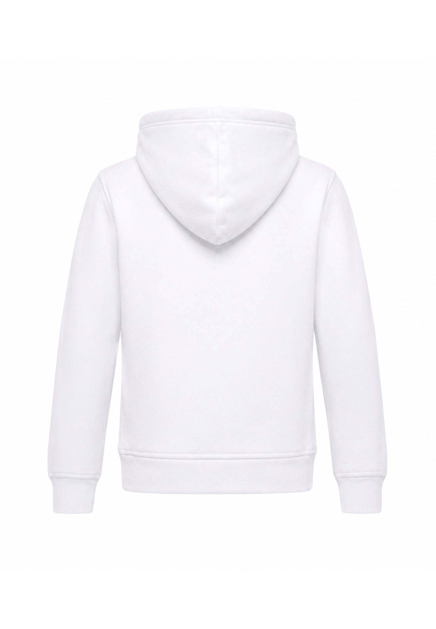 John Richmond Tuta BIANCA con cappuccio E LOGO GOMMATO A CONTRASTO Bambini e ragazzi rba26007cf.bia_