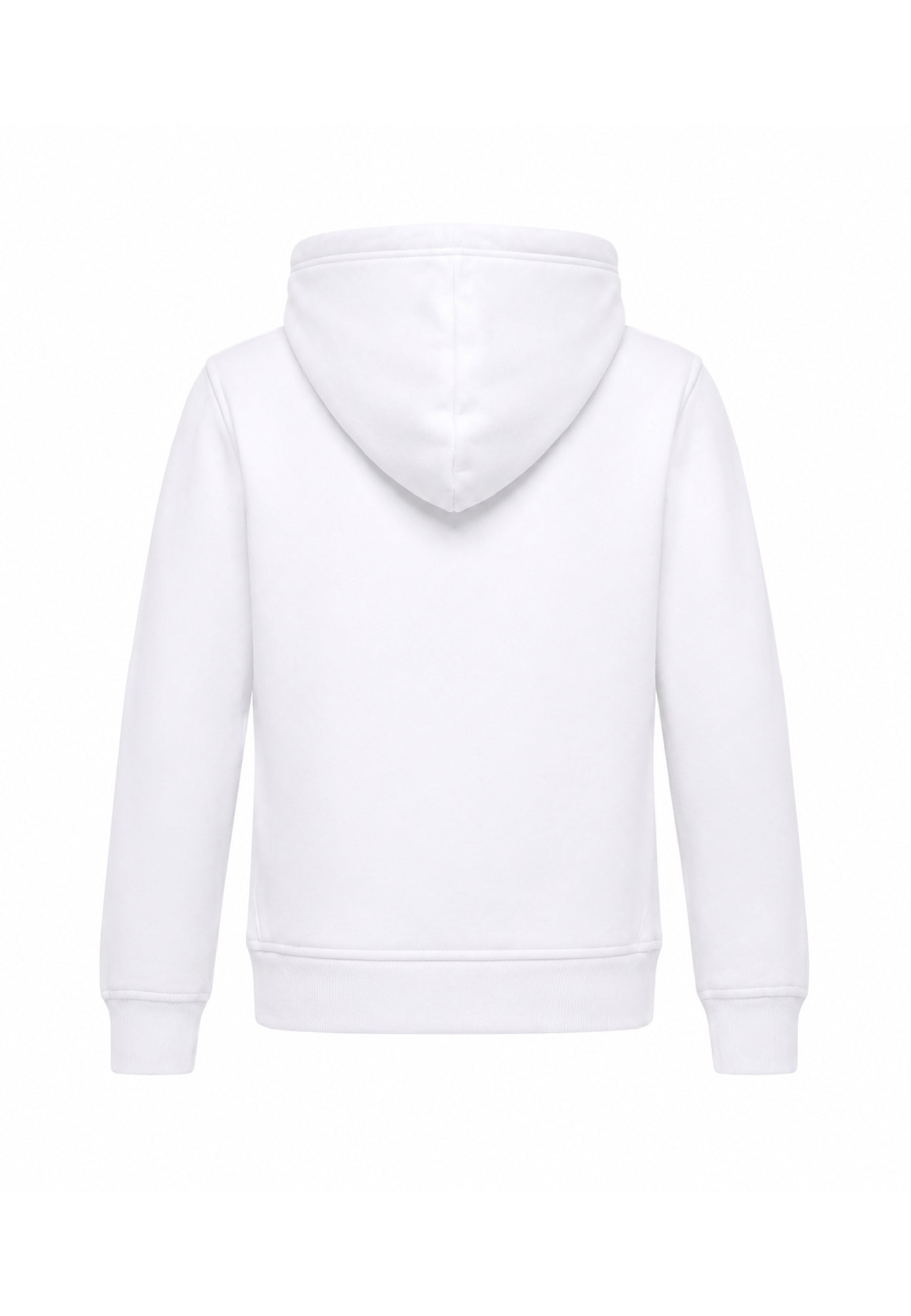 John Richmond Tuta BIANCA con cappuccio E LOGO GOMMATO A CONTRASTO Bambini e ragazzi rba26007cf.bia_
