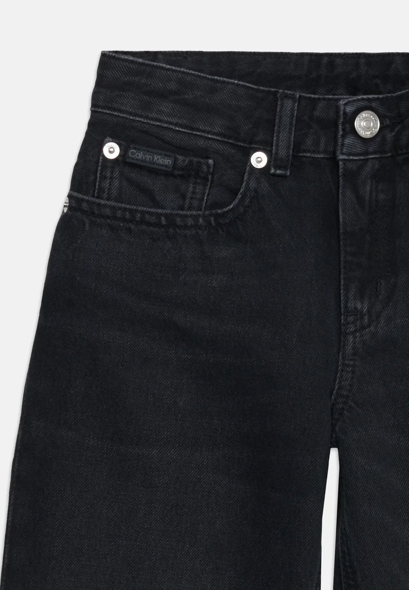 CALVIN KLEIN JEANS nero zampa larga bambina a cinque tasche Bambine e ragazze LVCKFJC08G1BY.NE_