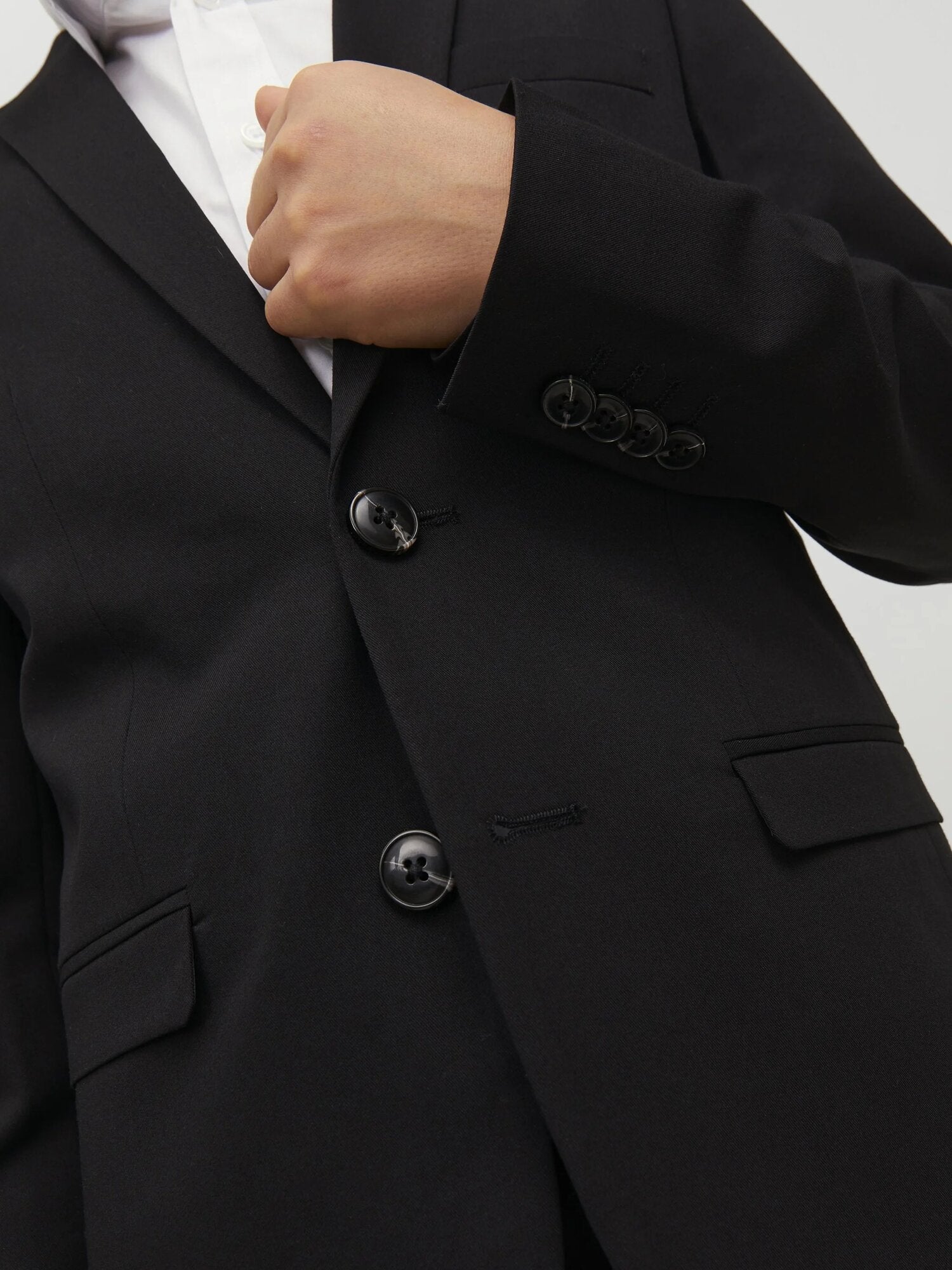 Jack & Jones Junior giacca elegante bambino e ragazzo nera slim fit