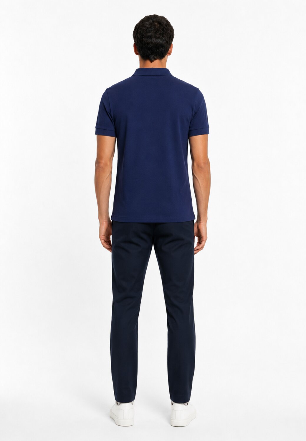 John Richmond Polo Blu Con Logo Quadrato Ricamato Uomo UMP26036PO_
