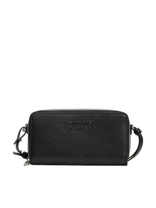 Tommy Jeans portafoglio nero donna logo sul davanti