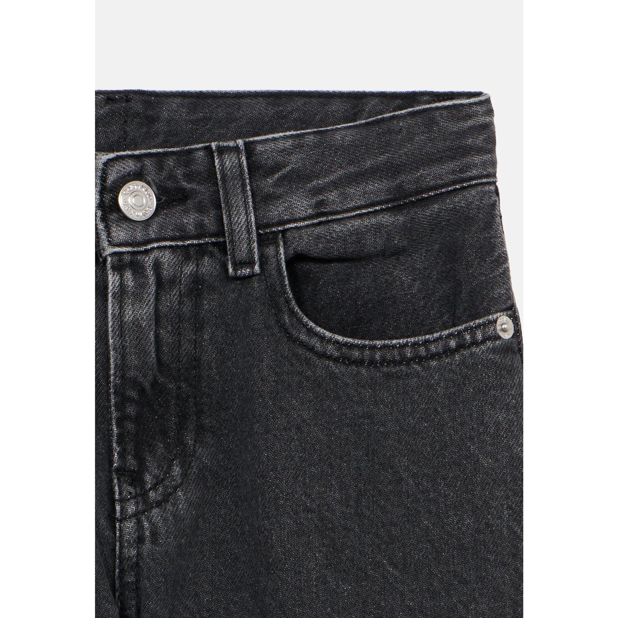 Calvin Klein Jeans Nero Bambino In Denim Slim Fit Passeggio PE26