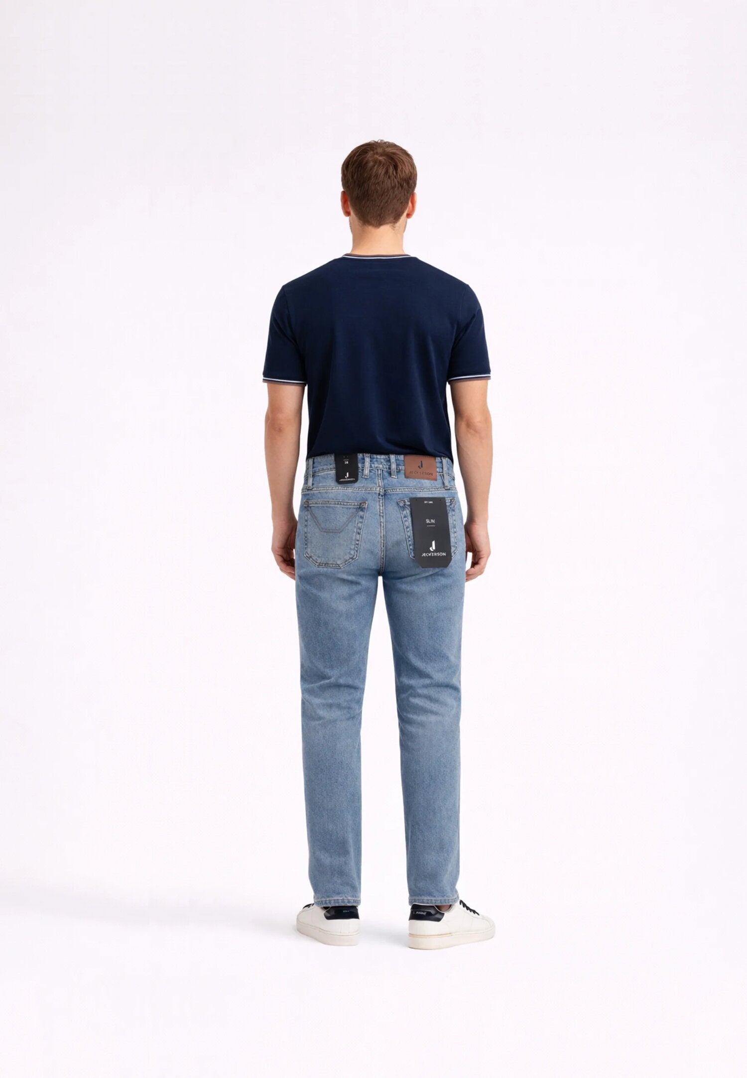 Jeckerson Jeans Cinque Tasche Slim Con Toppa Uomo DNDTFDENI043_