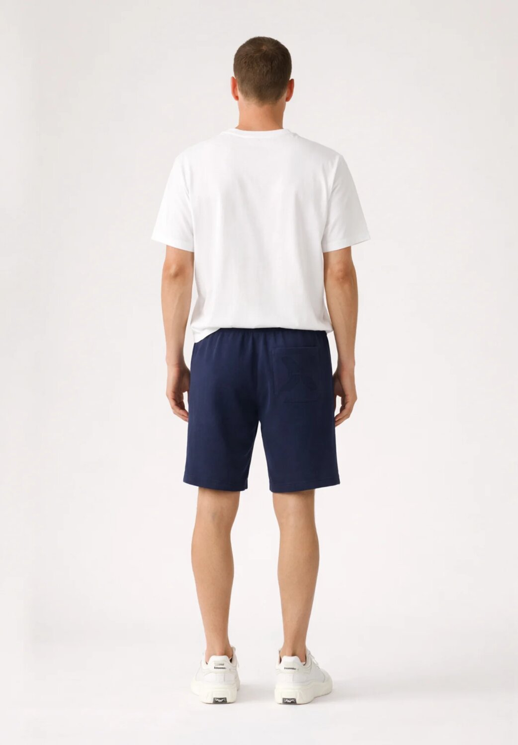 John Richmond Bermuda Uomo In Tessuto Blu Con Laccio Uomo UMP26356BE_