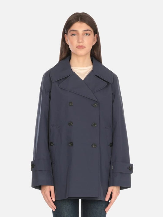 Save The Duck giubbotto blu navy donna mini logo