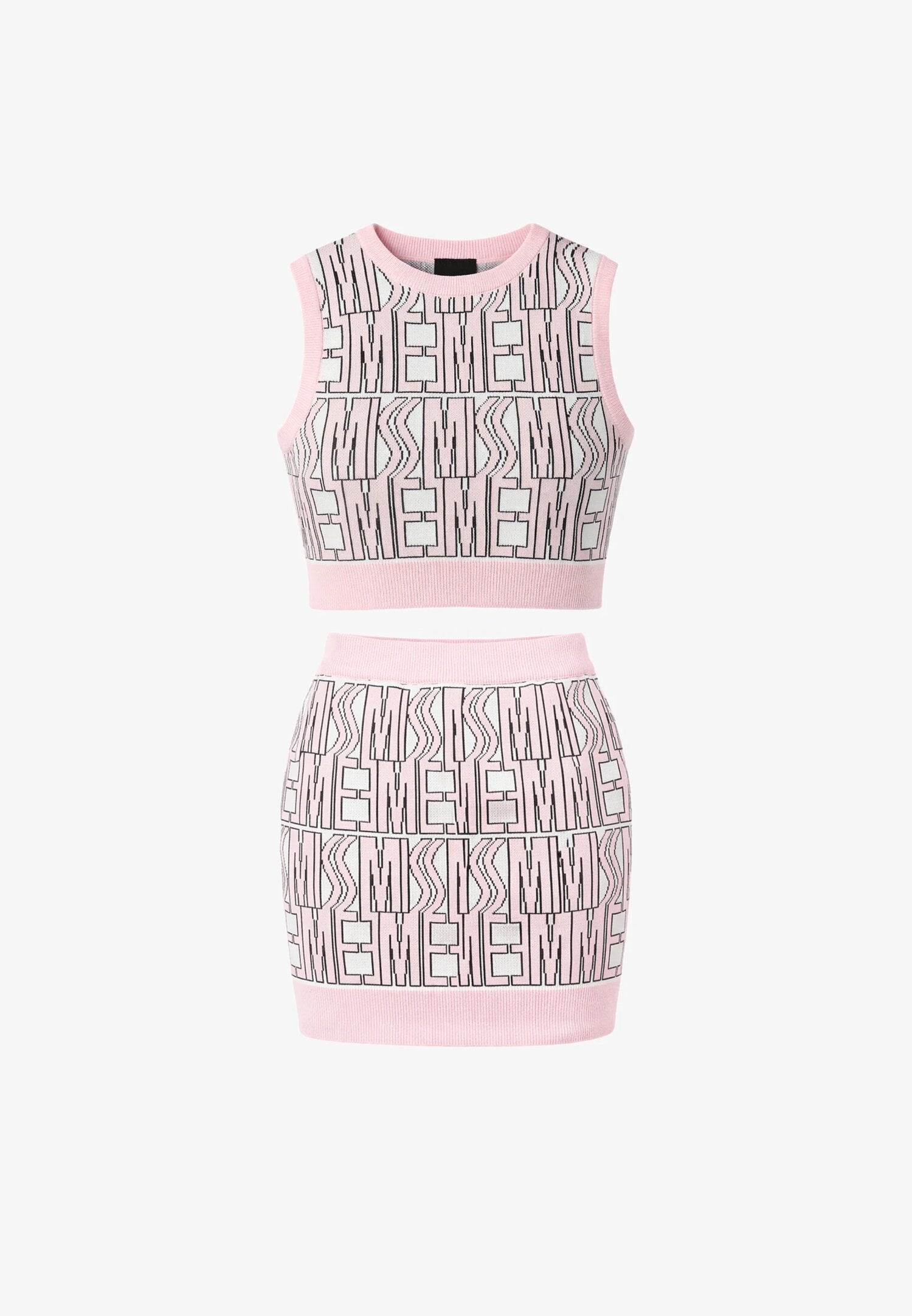 Marc Ellis Completo In Maglia Rosa Con Gonna Bambina 2962+2963_