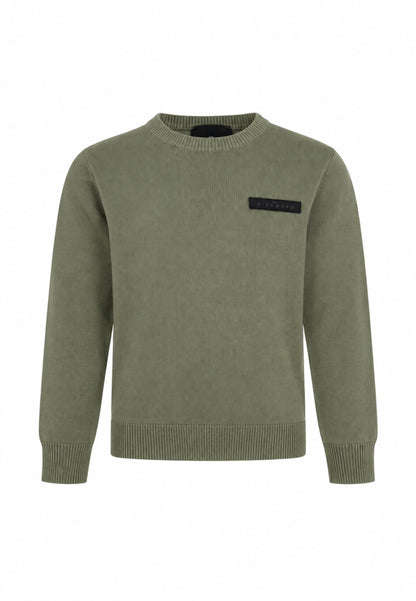 John Richmond maglia VERDE SCURA CON TAGHETTA APPLICATA Bambini e ragazzi rba26026ma.ver_