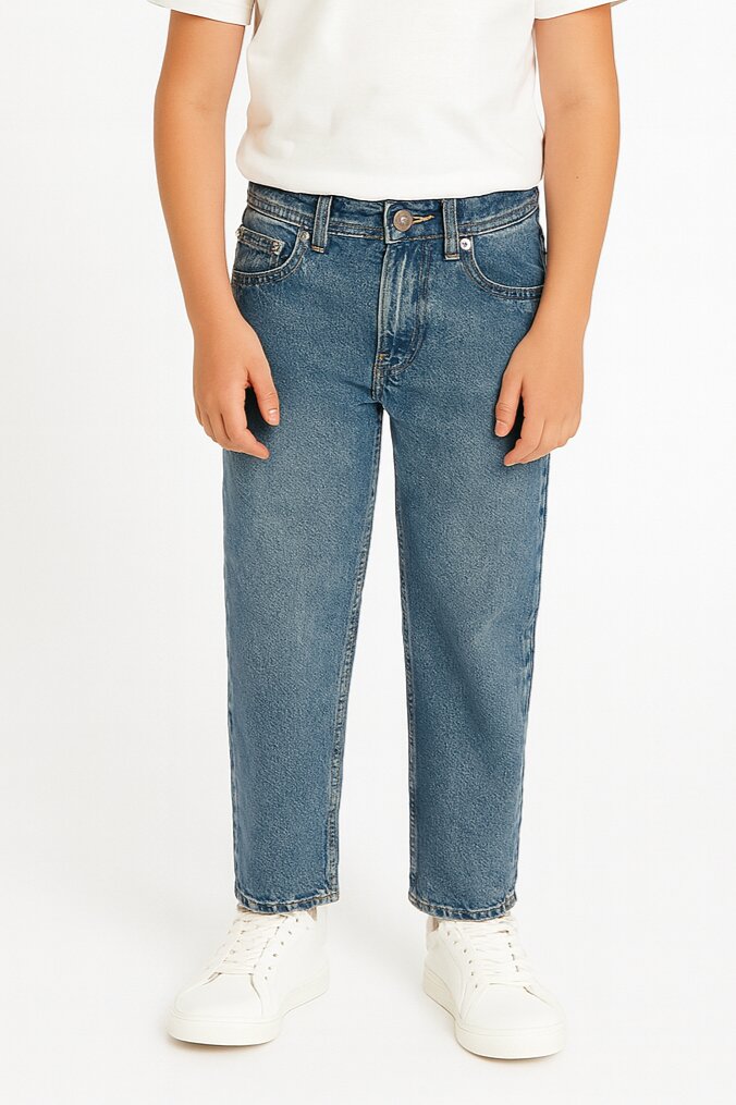 Jack & Jones jeans bambino blu denim a sigaretta cotone 100%