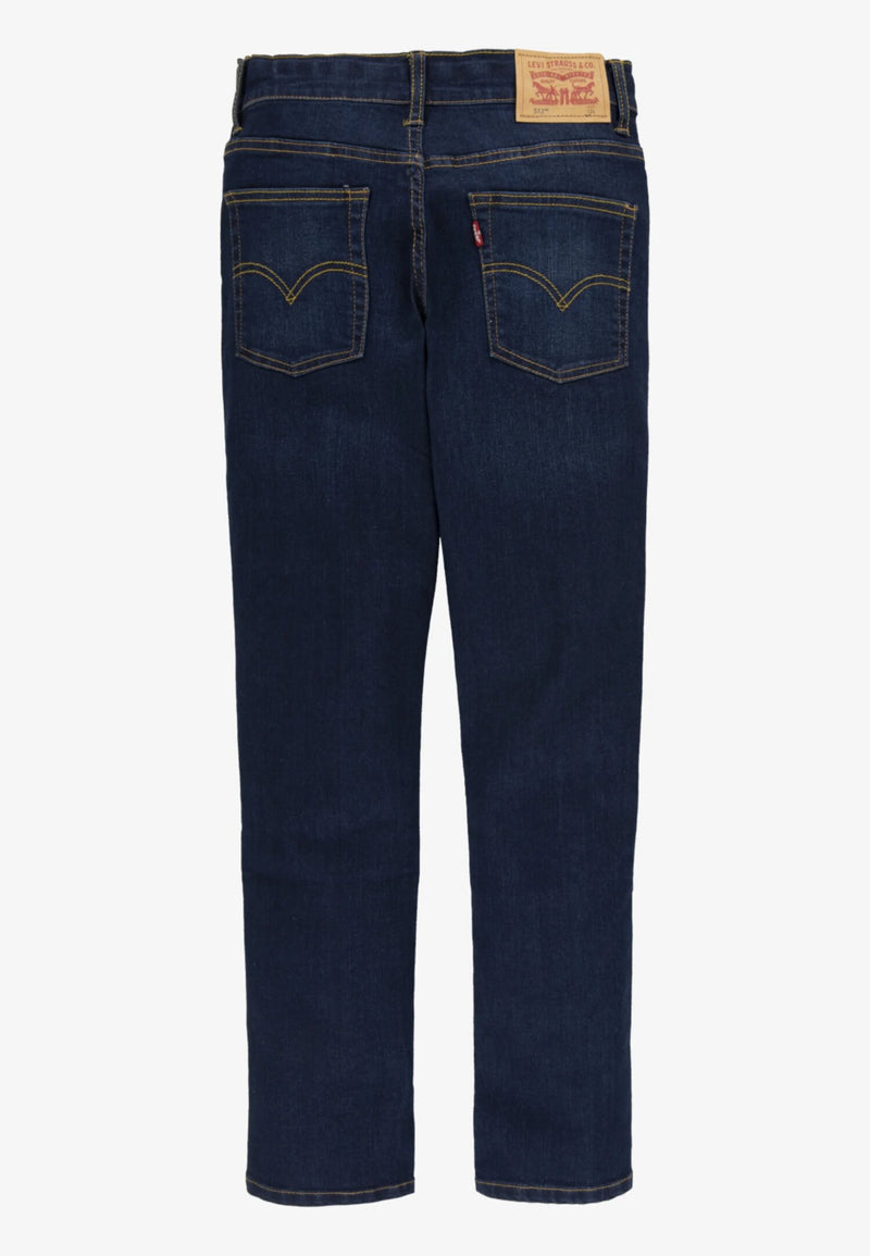 Levi’s 512 Jeans Bambino Slim Fit – Denim Scuro Elasticizzato - DENIM SCURO | CammarataMode