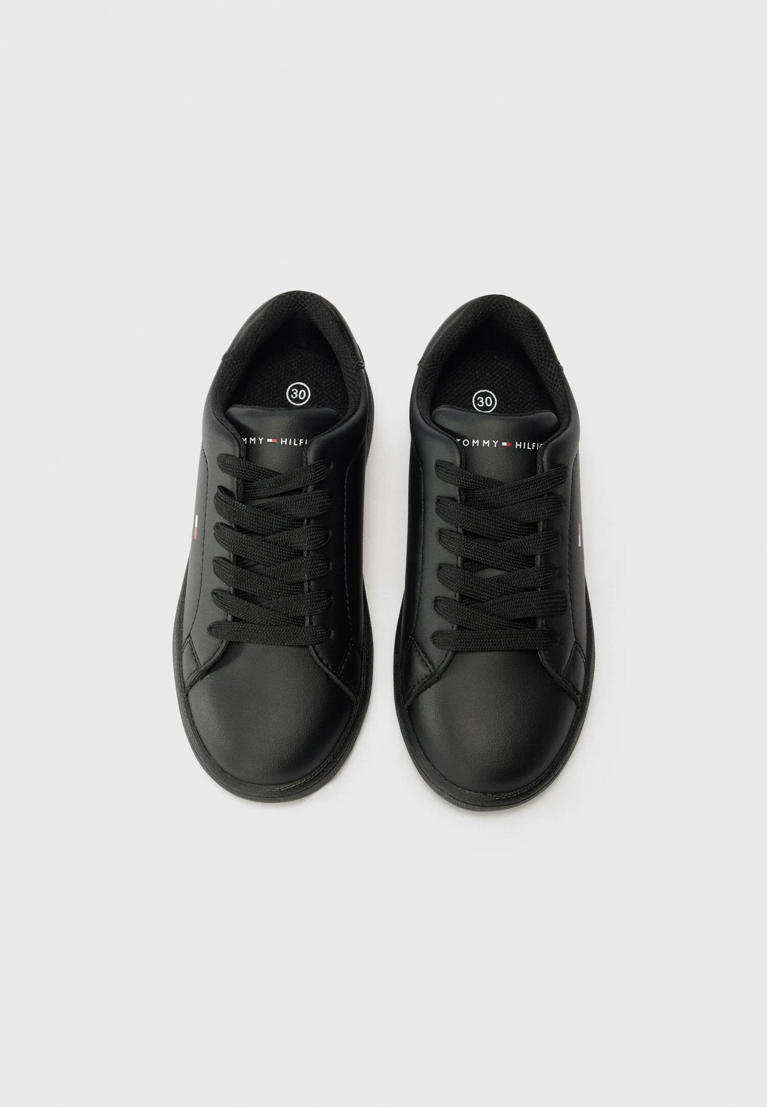 Tommy Hilfiger sneakers basse unisex bambino nere scuola pratiche | CammarataMode