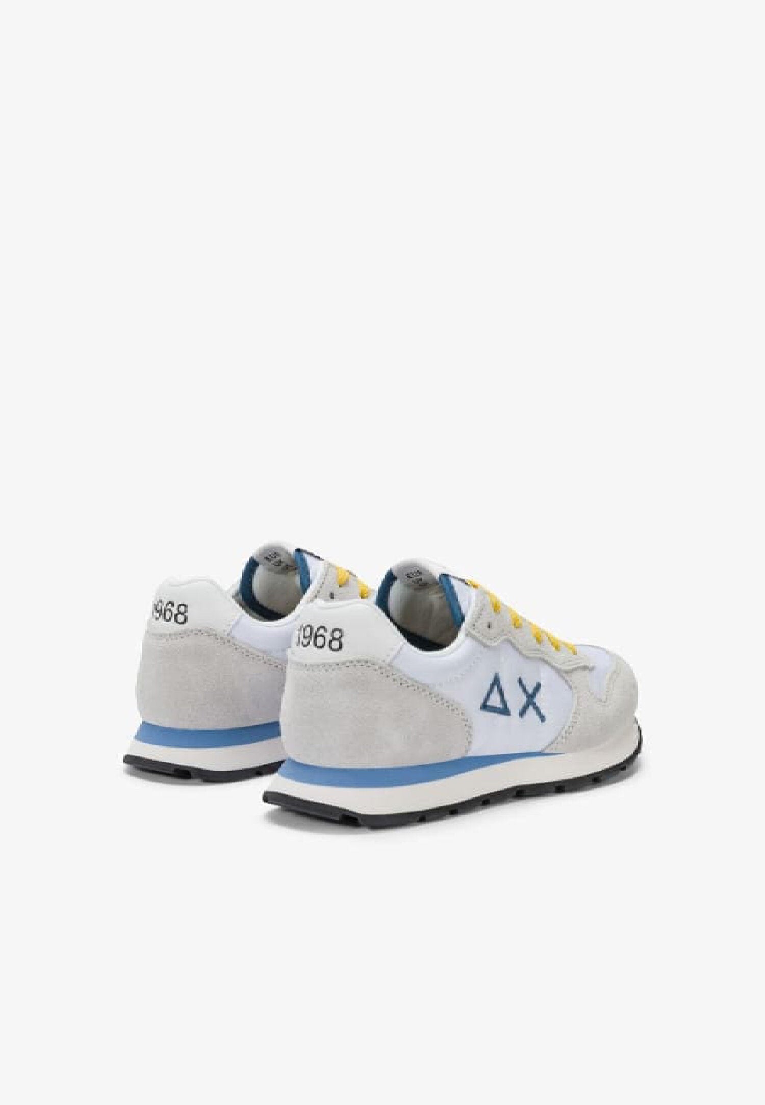 Sun68 Kids Scarpe Bianche Con Logo Blu Sul Lato Bambino Z36301T_