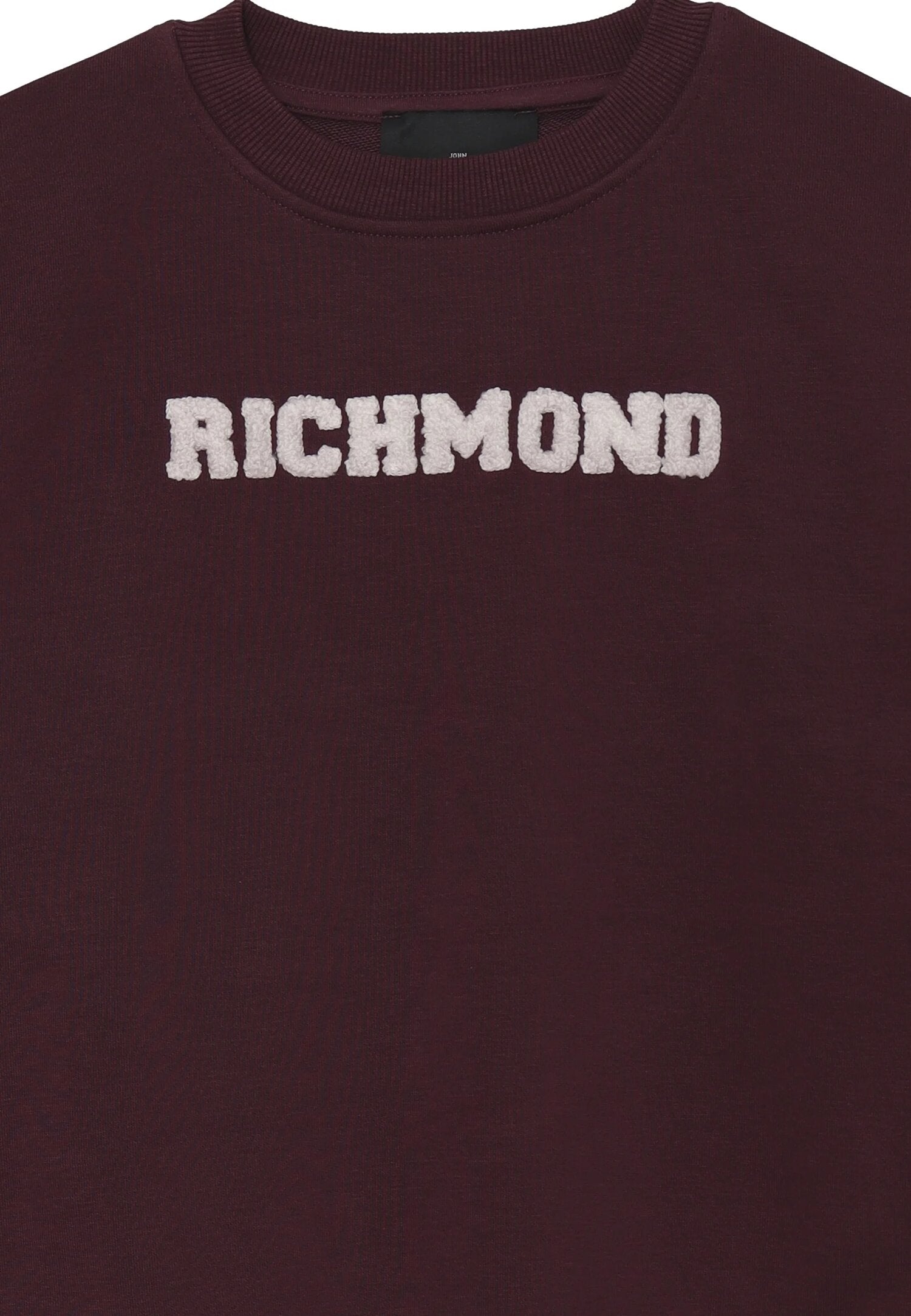 John Richmond Felpa Bordeaux Bambino In Cotone Girocollo Sportivo AI25