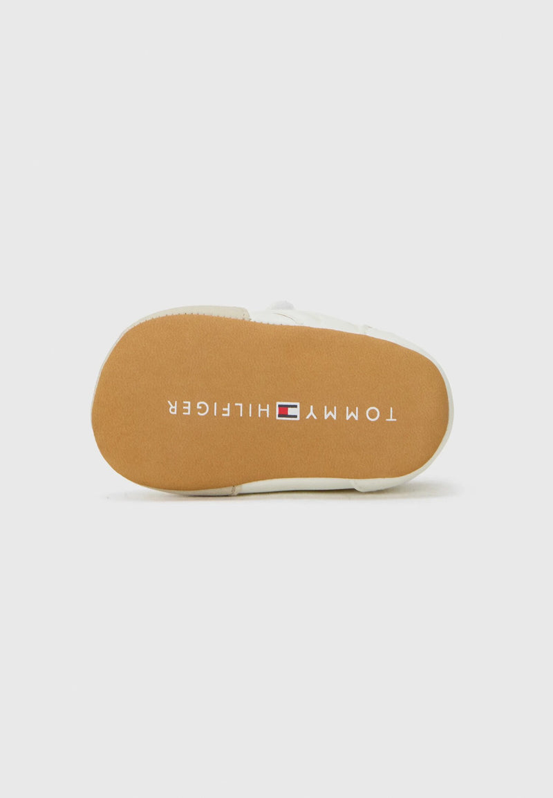 Tommy Hilfiger scarpine neonato beige off white blu primi passi morbide - PANNA | CammarataMode