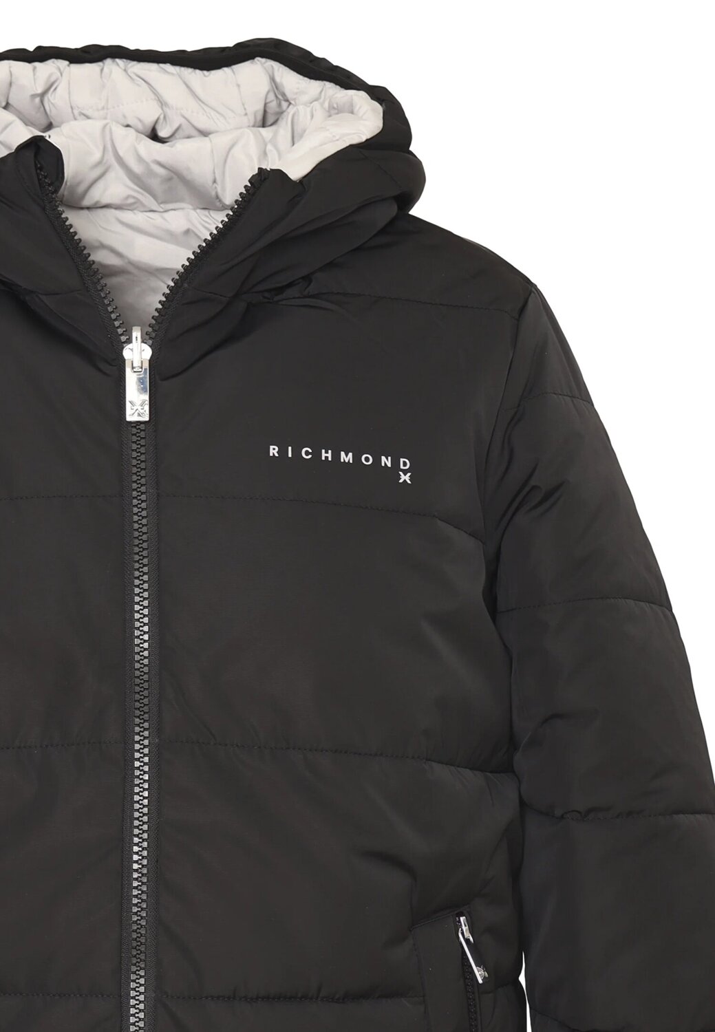 John Richmond Cappotto Reversibile Uomo Nero/Bianco – Piumino Invernale